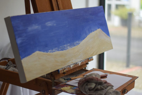 tableau de la dune du pila peinture