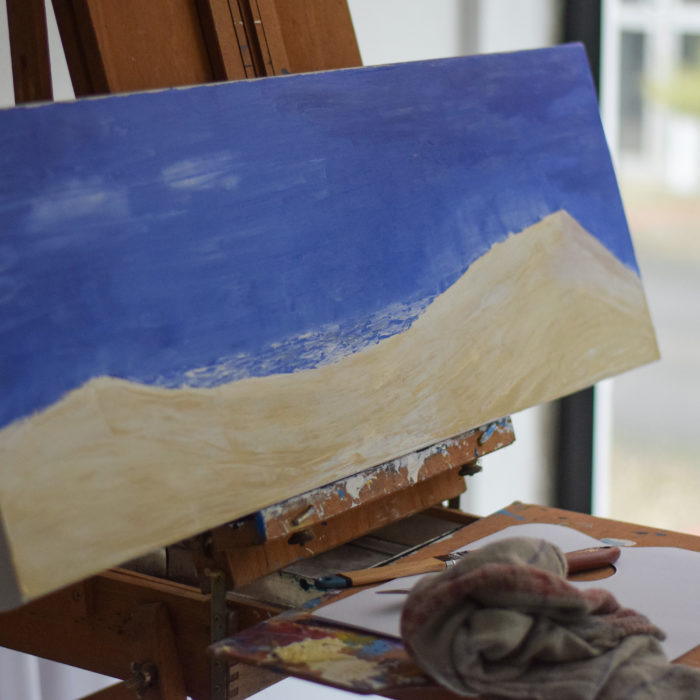 tableau de la dune du pila peinture